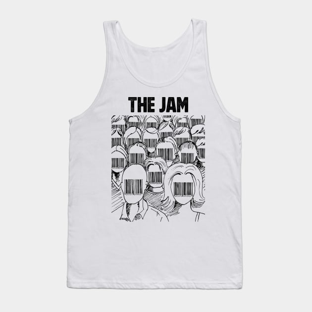 Barcode face The Jam Tank Top by adima